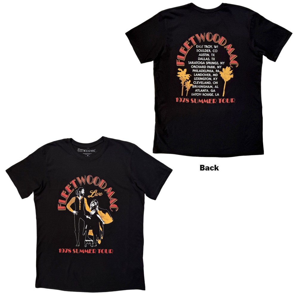 Fleetwood Mac - Summer Tour Tshirt Homme - Noir